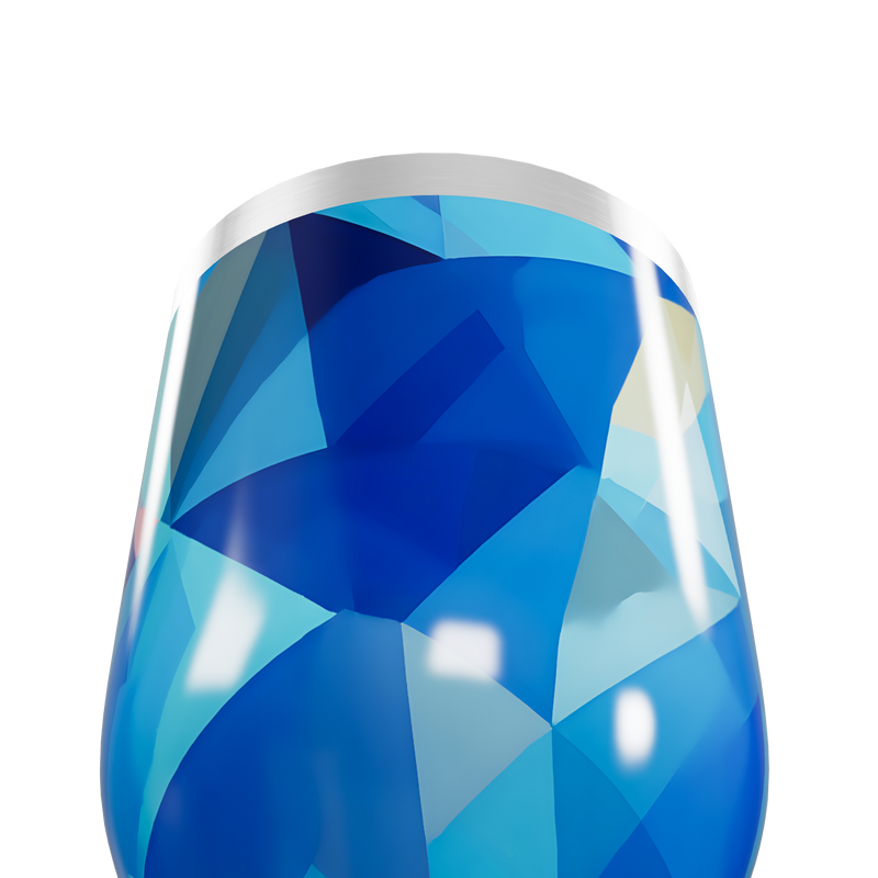 Copo Térmico Slim - Geométrico Azul