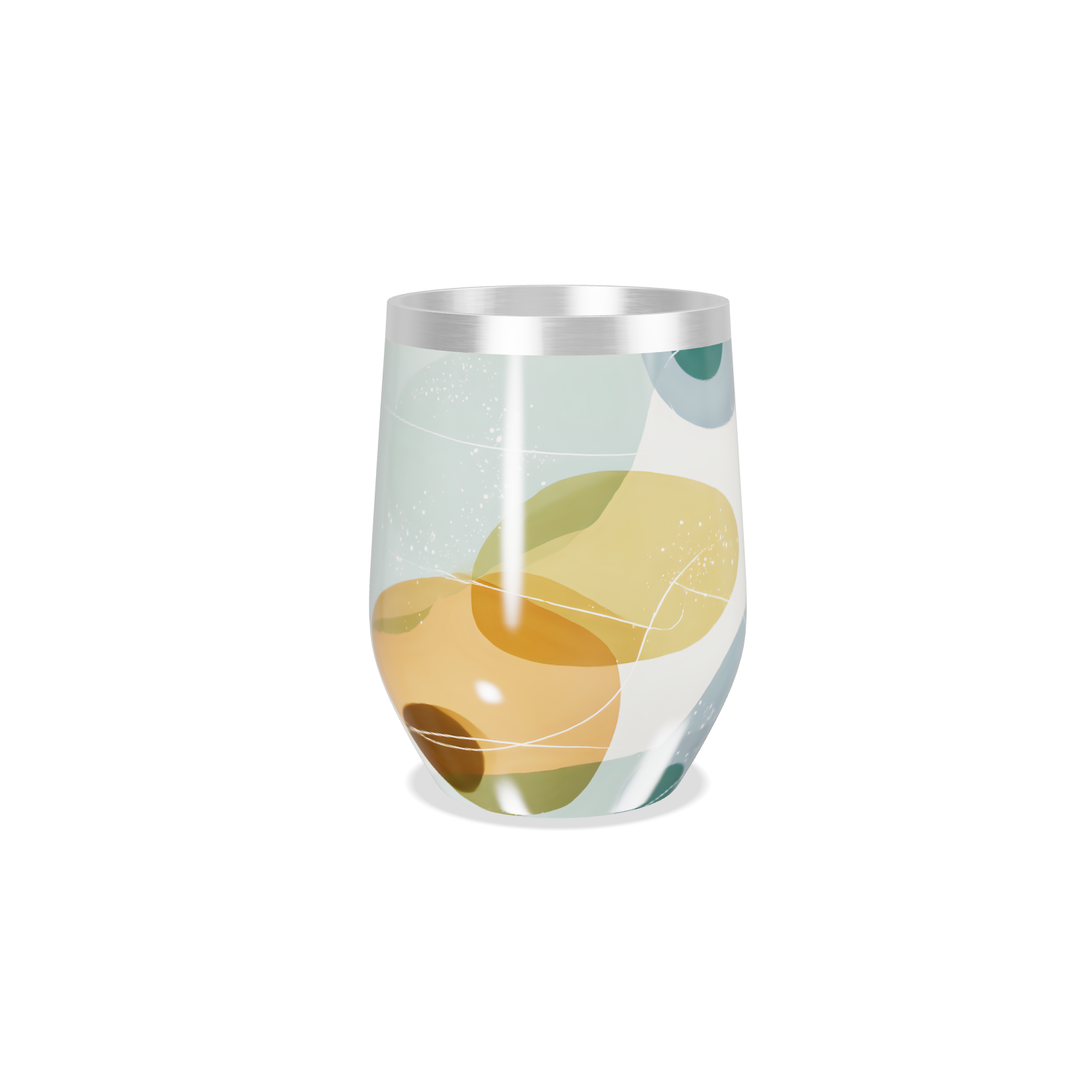 Copo Térmico Slim - Abstrato Colorido Inox