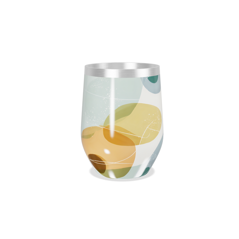 Copo Térmico Slim - Abstrato Colorido Inox