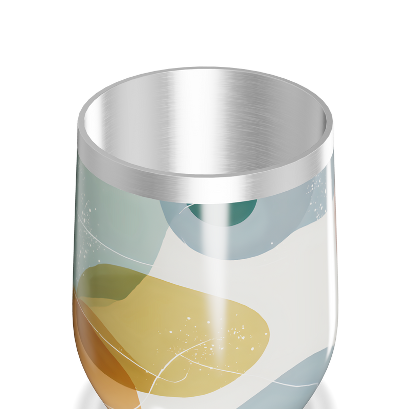 Copo Térmico Slim - Abstrato Colorido Inox