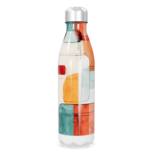 Garrafa Inox - Estampa Colorida Moderna