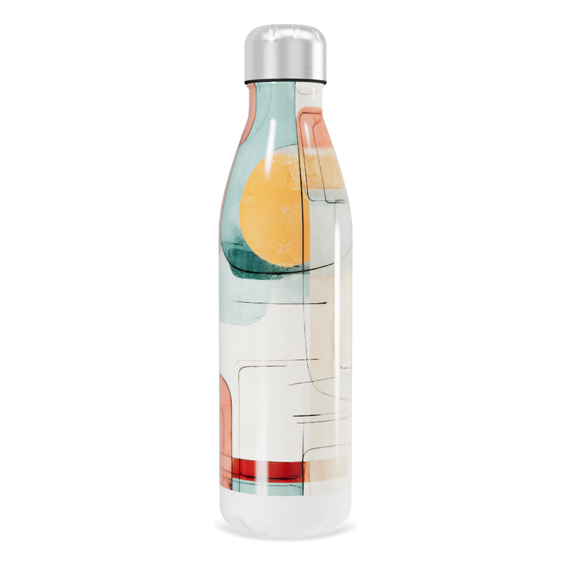 Garrafa Inox - Estampa Colorida Moderna