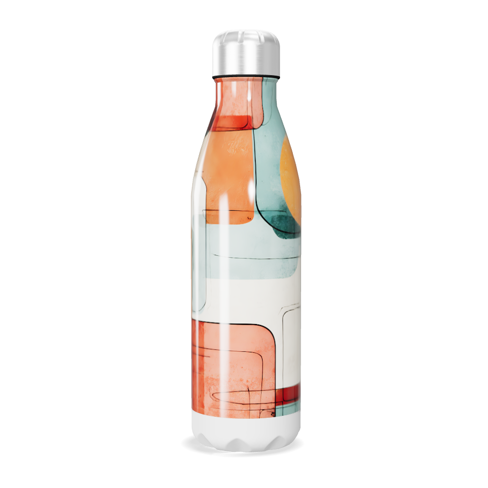 Garrafa Inox - Estampa Colorida Moderna