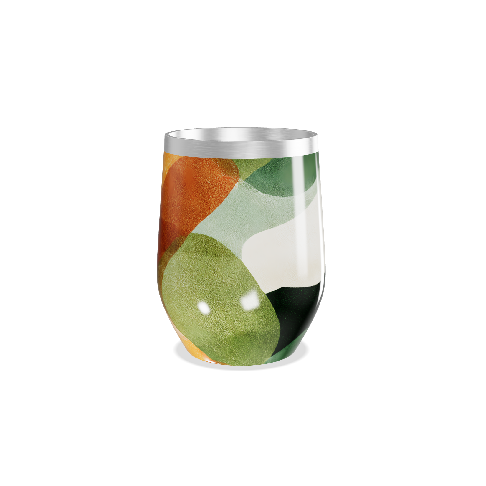 Copo Térmico Slim Estampado Colorido Aço Inox