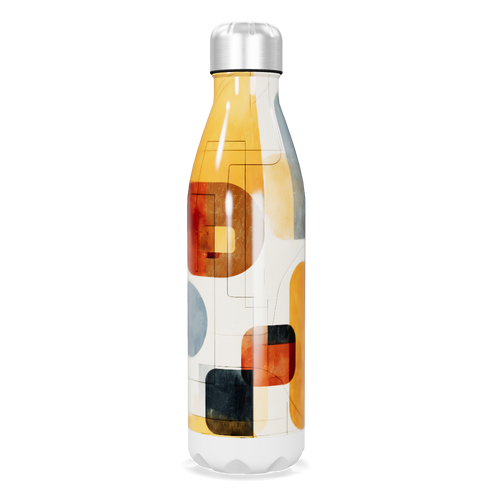Garrafa Inox - Estampa Colorida Geométrica
