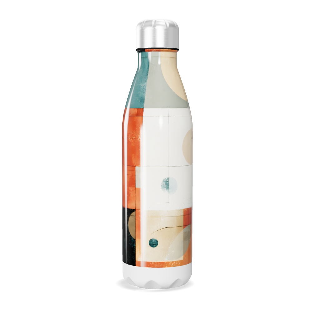 Garrafa Inox - Estampa Abstrata Colorida