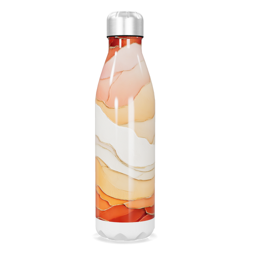 Garrafa Inox - Estampa Abstrata Colorida