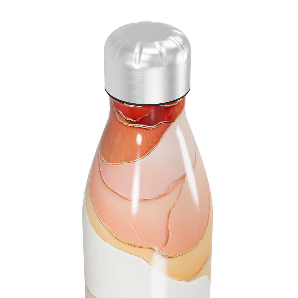 Garrafa Inox - Estampa Abstrata Colorida