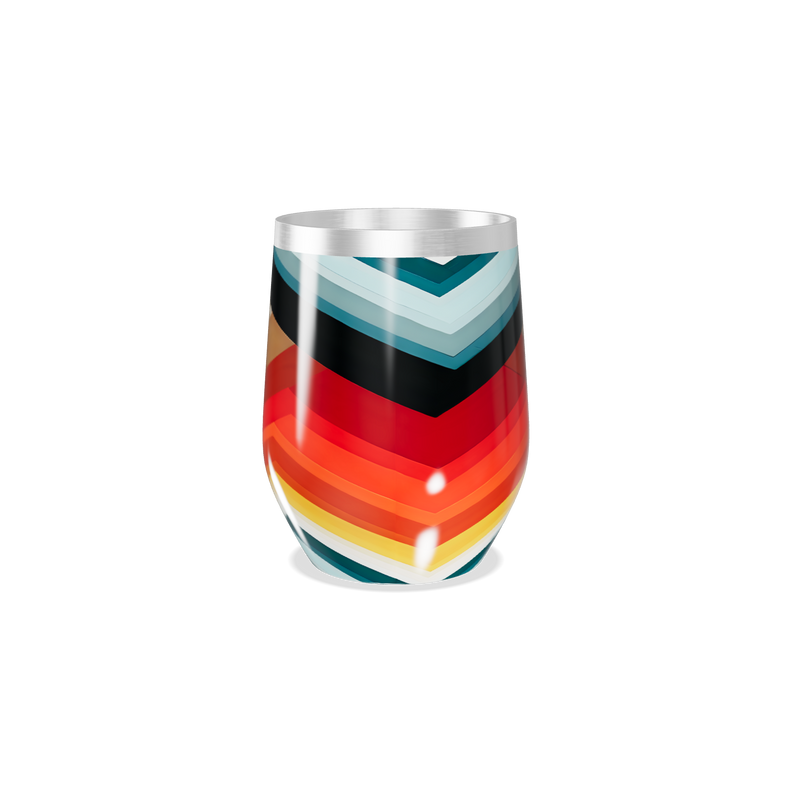 Copo Térmico Slim - Estampa Geométrica Colorida