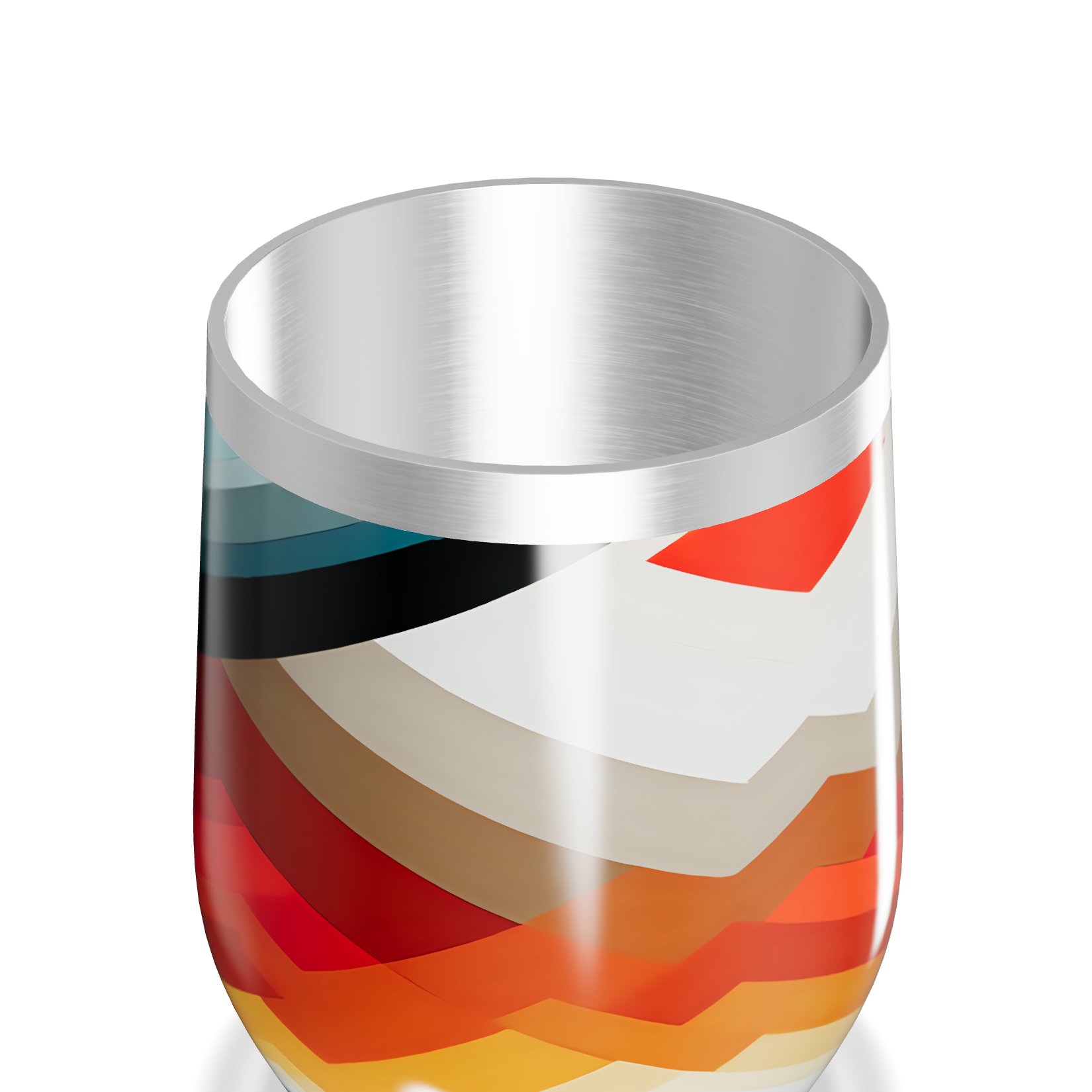 Copo Térmico Slim - Estampa Geométrica Colorida