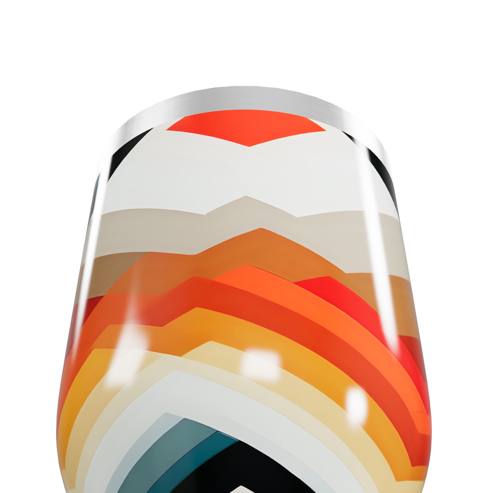 Copo Térmico Slim - Estampa Geométrica Colorida