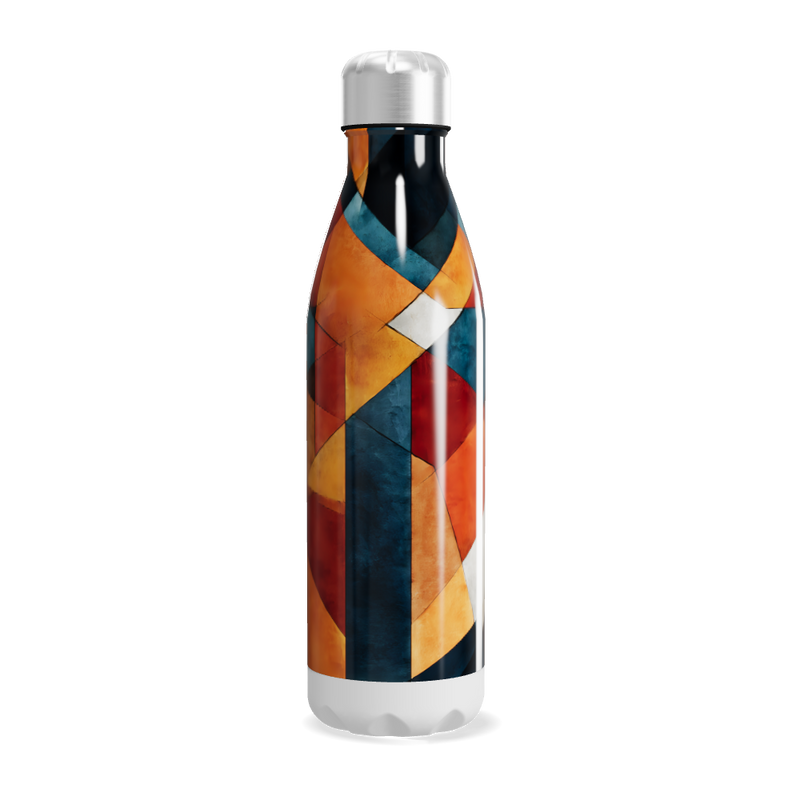 Garrafa Inox - Colorida Estampada Geométrica