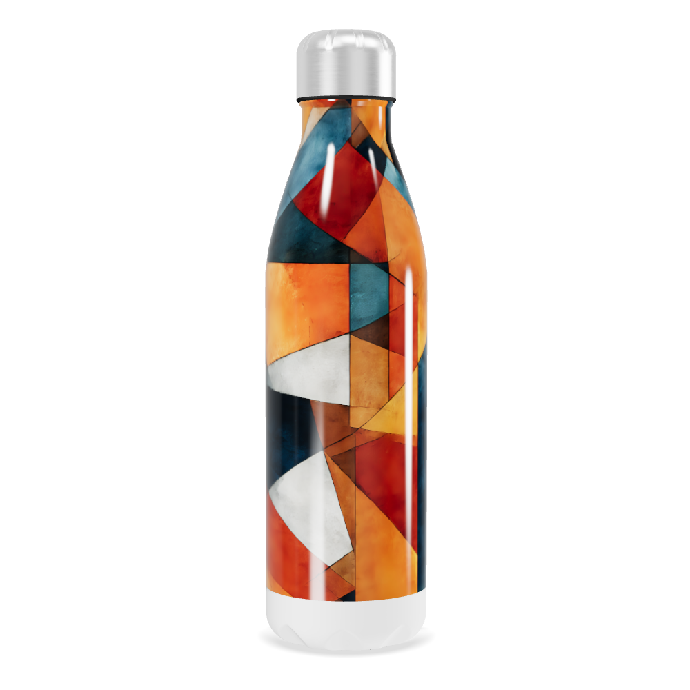 Garrafa Inox - Colorida Estampada Geométrica