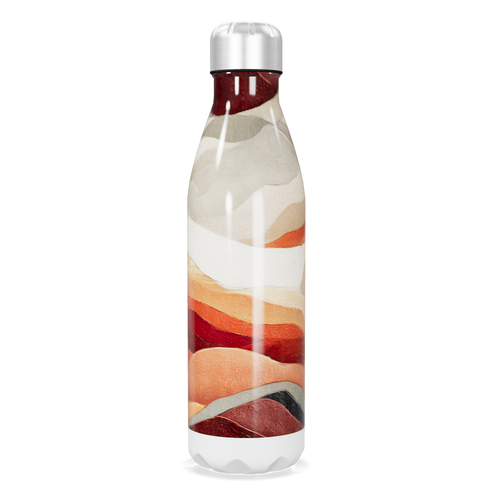 Garrafa Inox - Estampada Ondas Coloridas