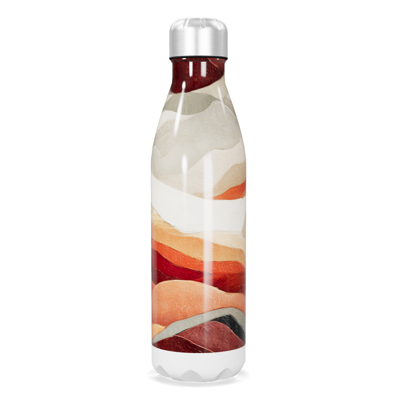 Garrafa Inox - Estampada Ondas Coloridas