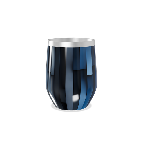 Copo Térmico Slim Azul - Aço Inox Listrado