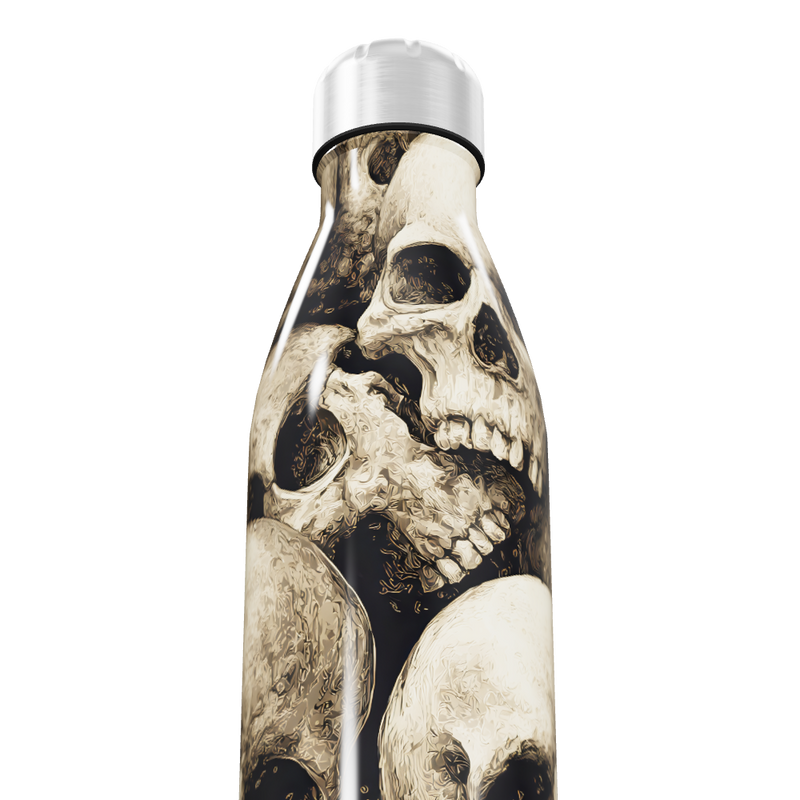 Garrafa Inox - Estampa Caveiras