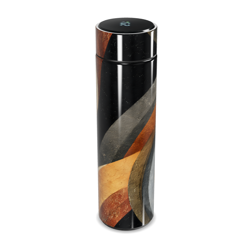 Garrafa Térmica Touch - Com listras coloridas