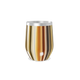 Copo Térmico Slim - Listrado Multicolorido Aço