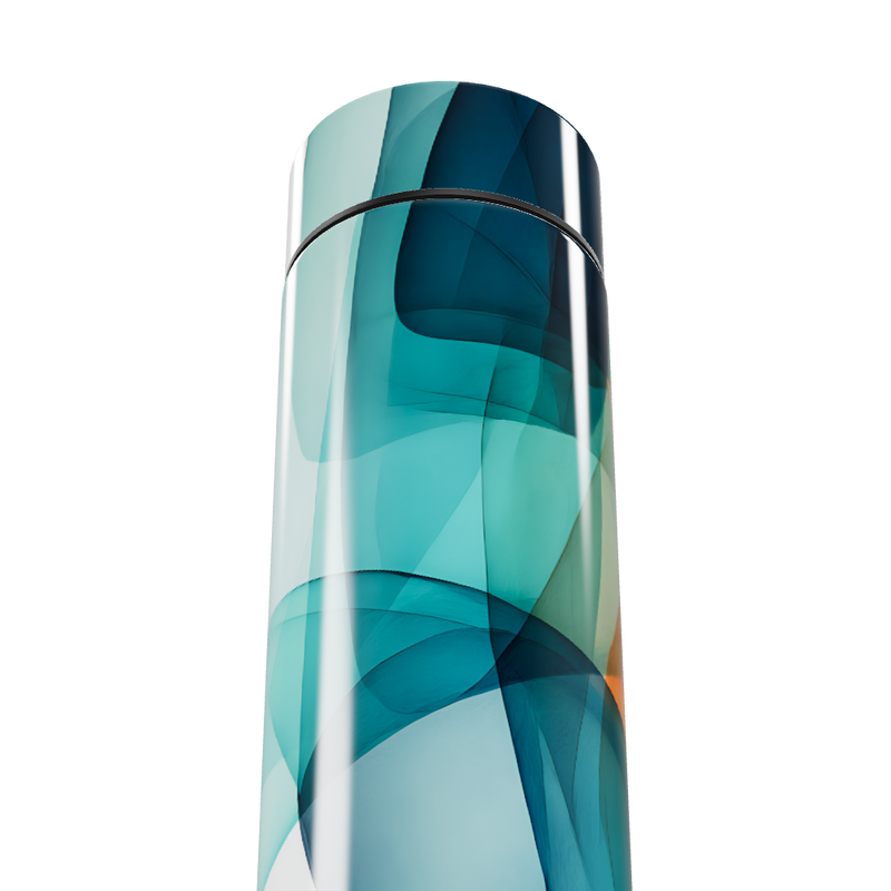 Garrafa Térmica Touch - Estampa Azul Vidro