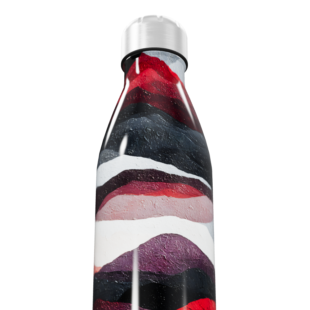 Garrafa Inox - Listras Coloridas