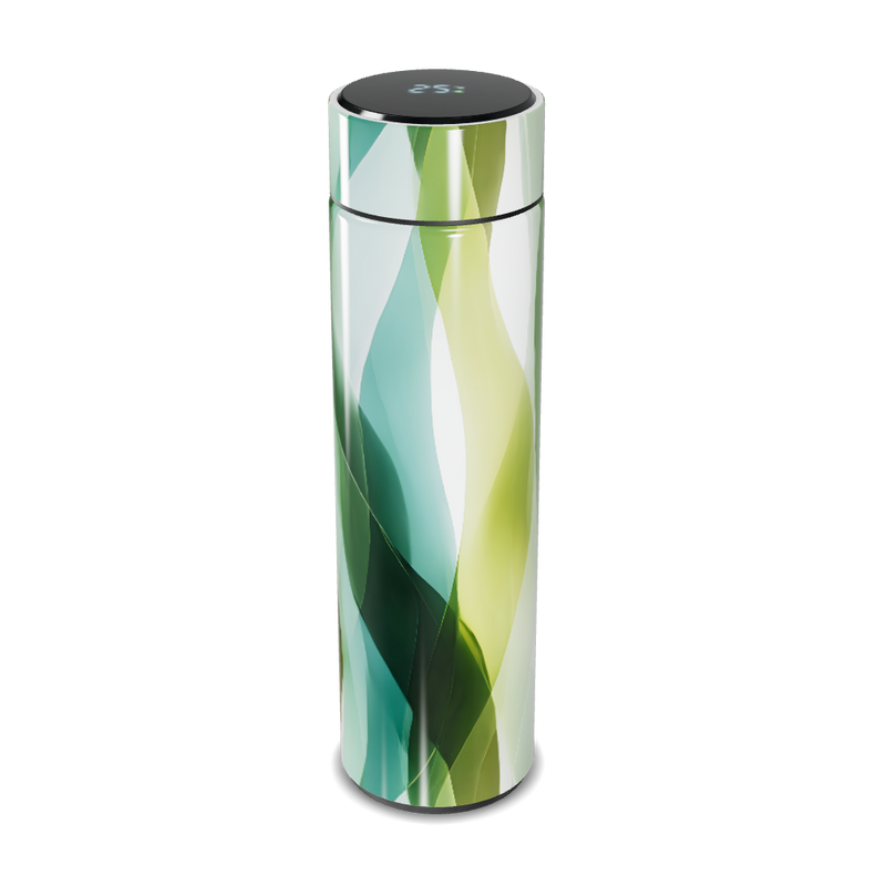 Garrafa Térmica Touch - Verde Estampada