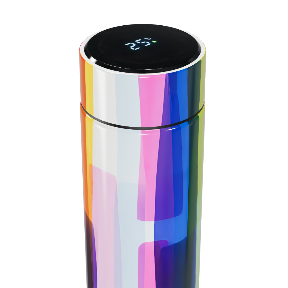 Garrafa Térmica Touch - Arco-íris Inox