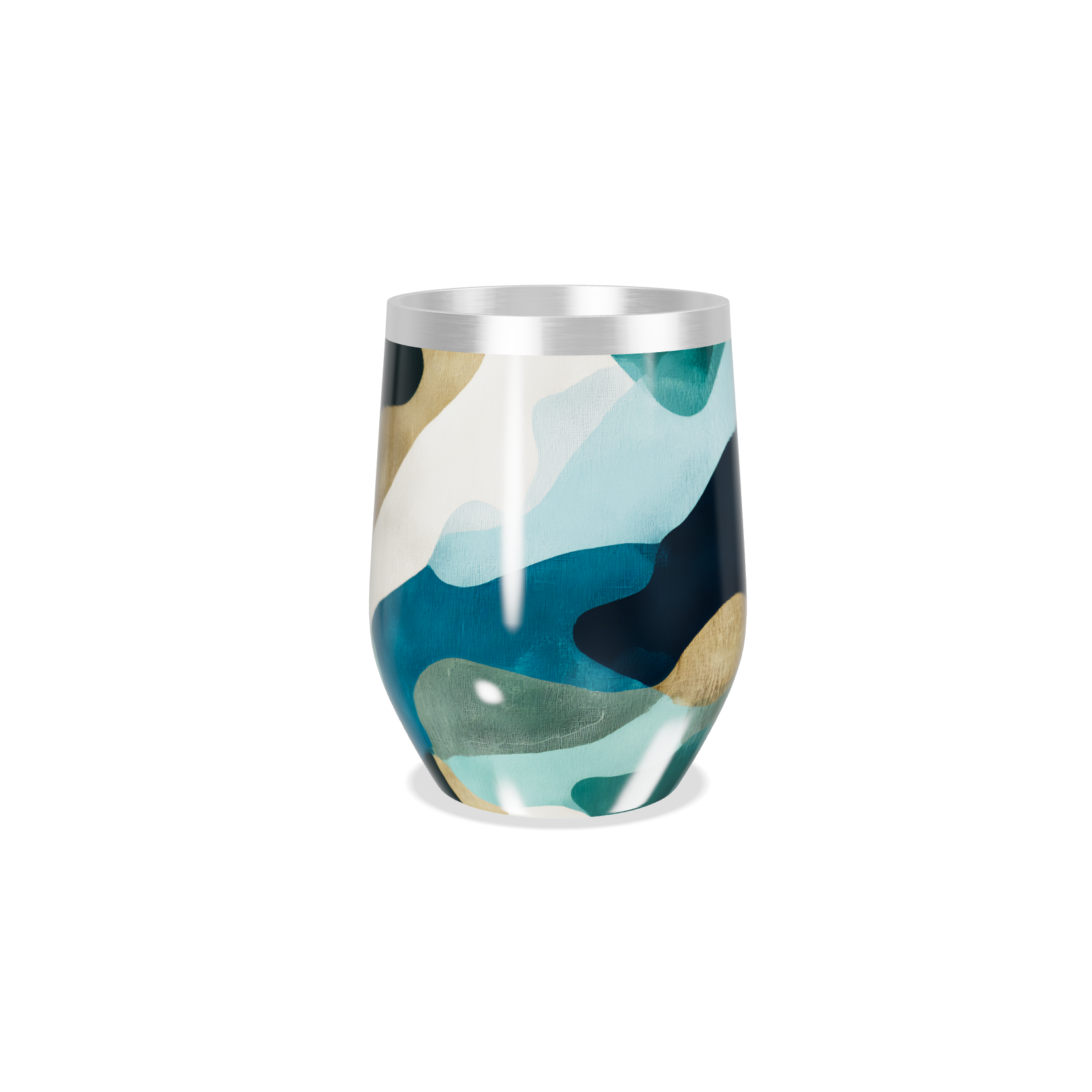 Copo Térmico Slim - Estampa Abstrata Colorida