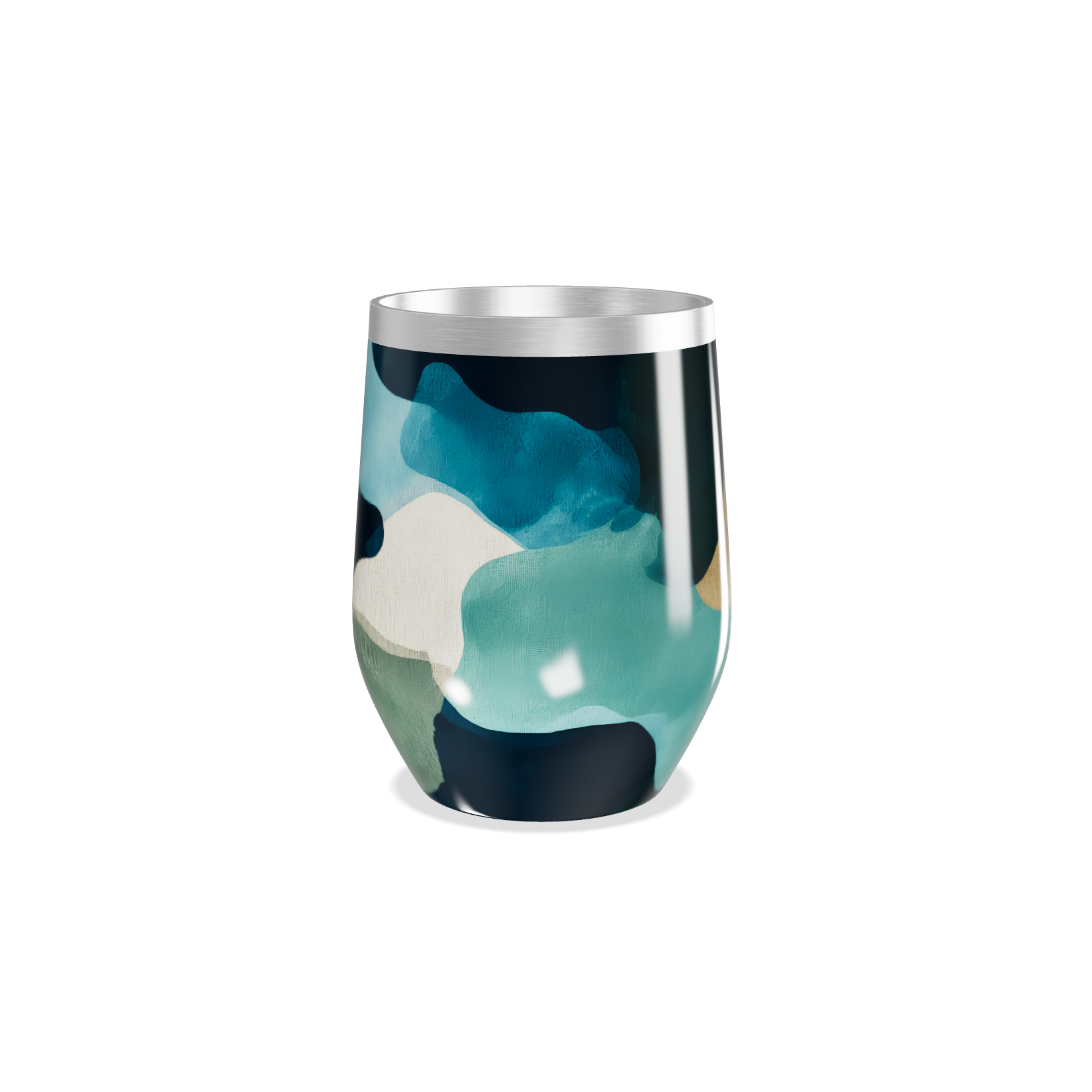 Copo Térmico Slim - Estampa Abstrata Colorida