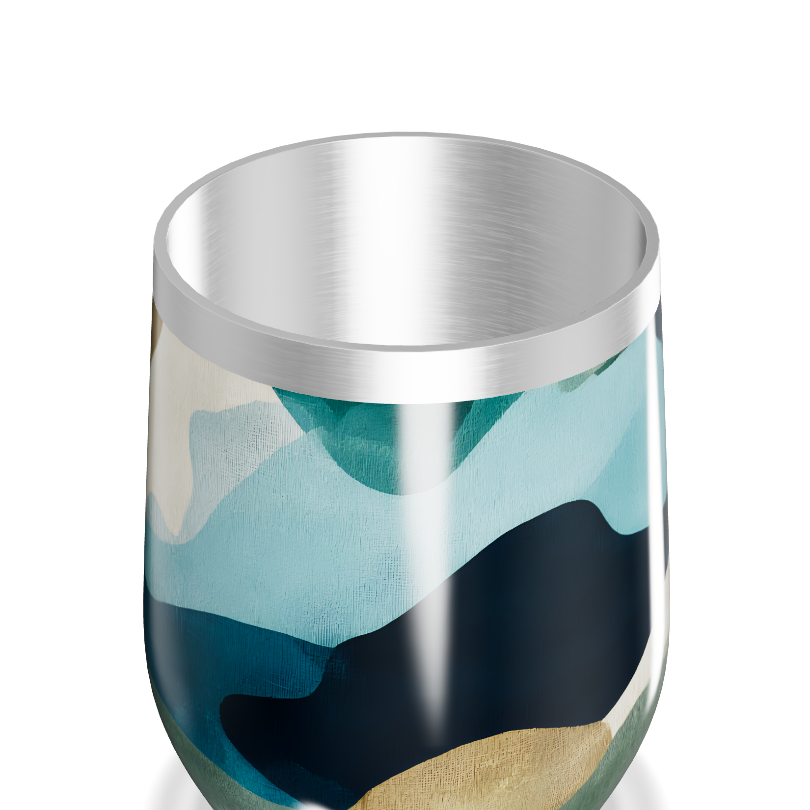 Copo Térmico Slim - Estampa Abstrata Colorida