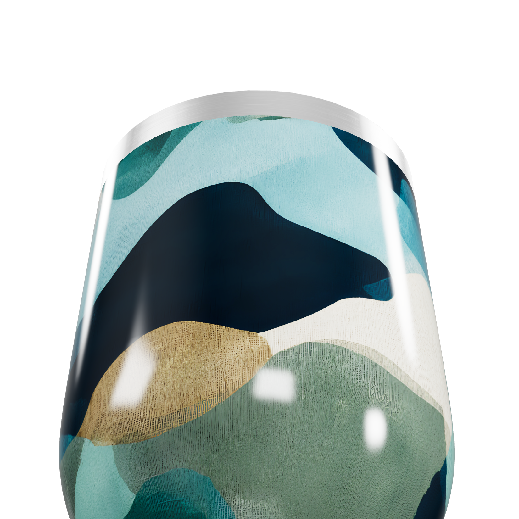 Copo Térmico Slim - Estampa Abstrata Colorida