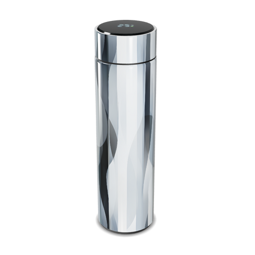 Garrafa Térmica Touch Prateada Aço Inox