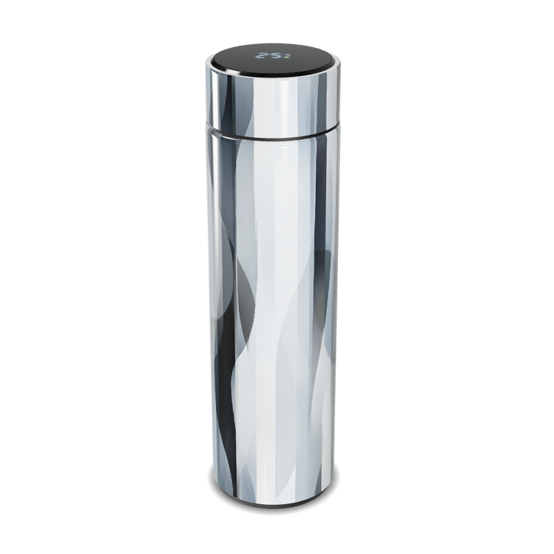 Garrafa Térmica Touch Prateada Aço Inox