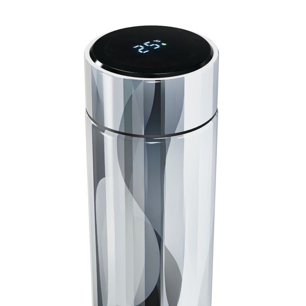 Garrafa Térmica Touch Prateada Aço Inox