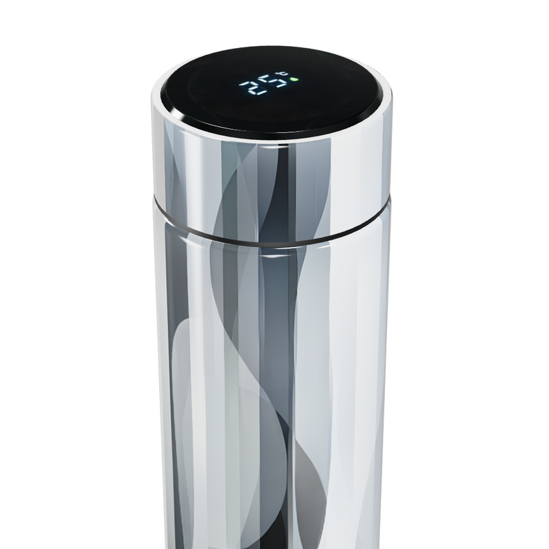 Garrafa Térmica Touch Prateada Aço Inox