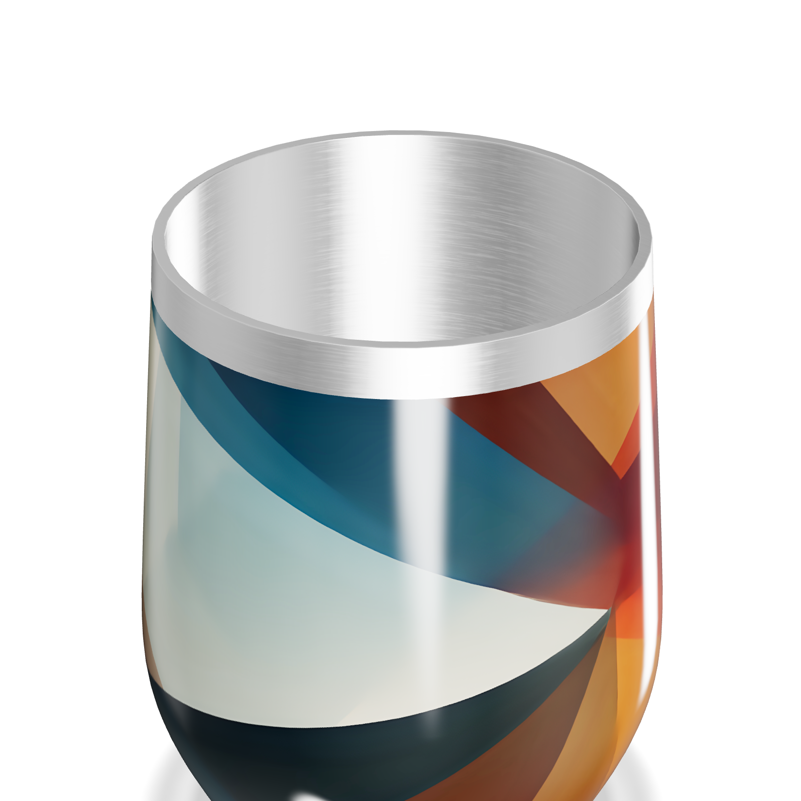 Copo Térmico Slim - Geométrico Colorido Inox