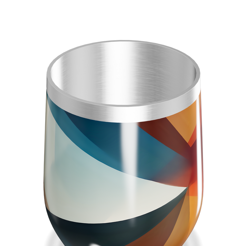 Copo Térmico Slim - Geométrico Colorido Inox
