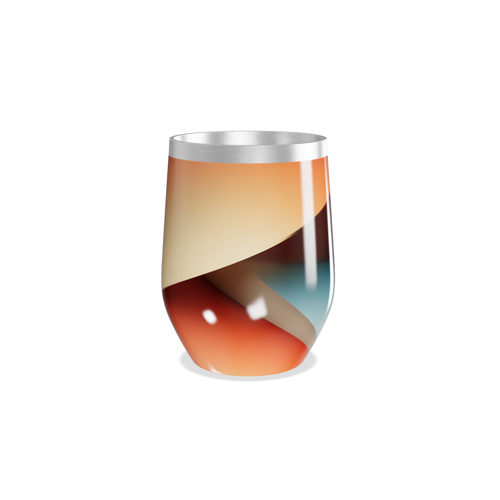 Copo Térmico Slim - Colorido Abstrato