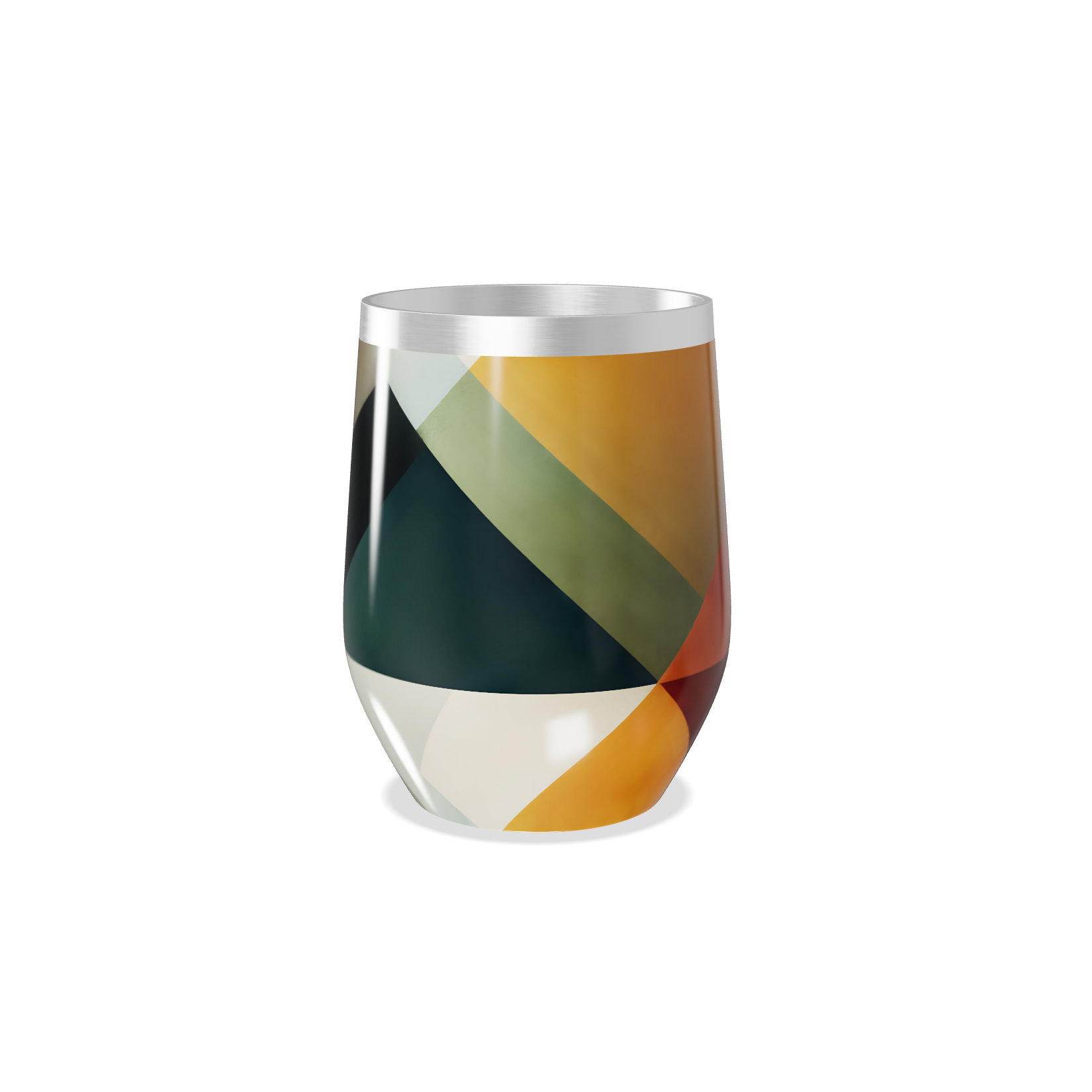 Copo Térmico Slim - Geométrico Colorido Inox