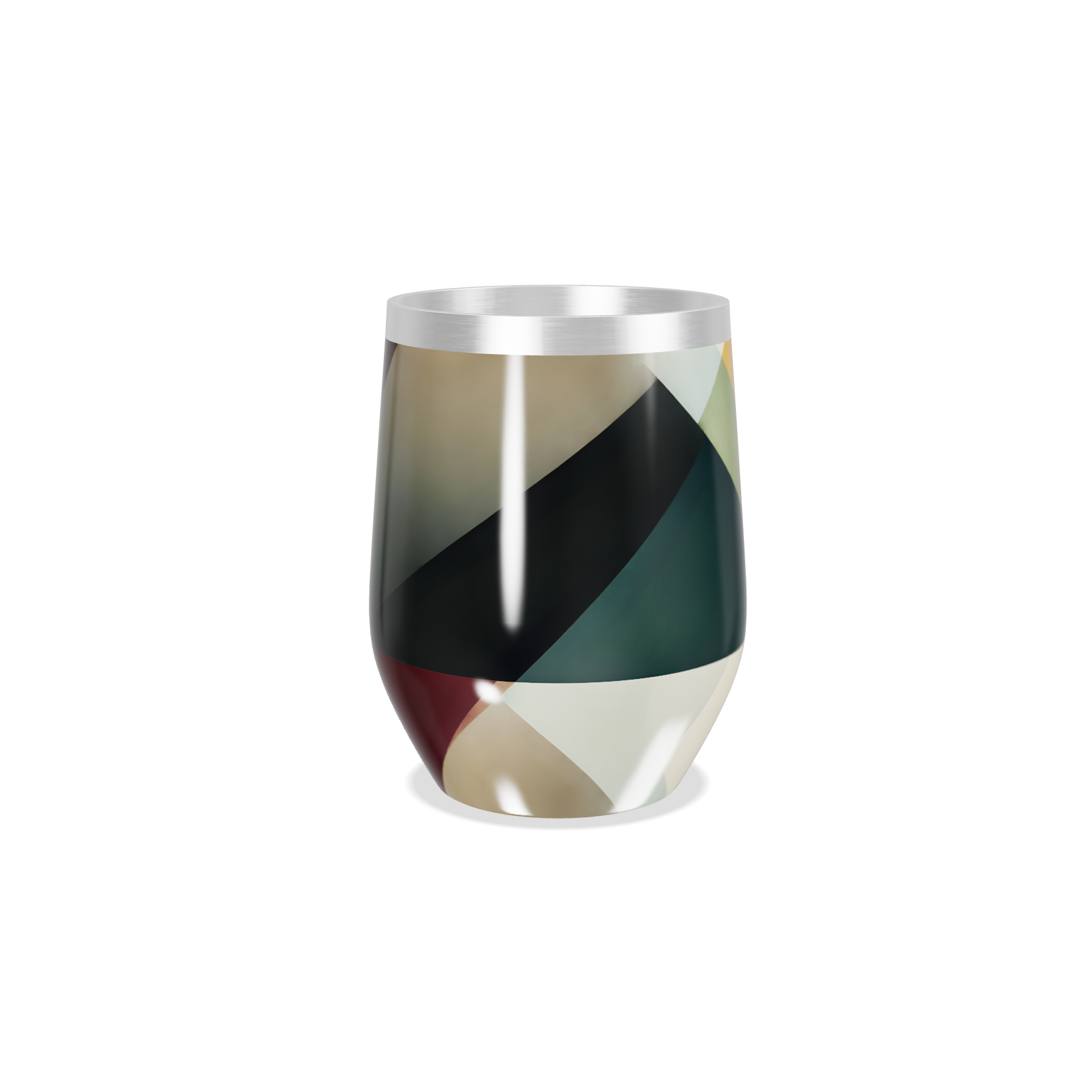 Copo Térmico Slim - Geométrico Colorido Inox