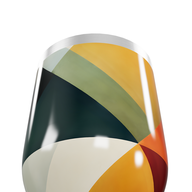 Copo Térmico Slim - Geométrico Colorido Inox