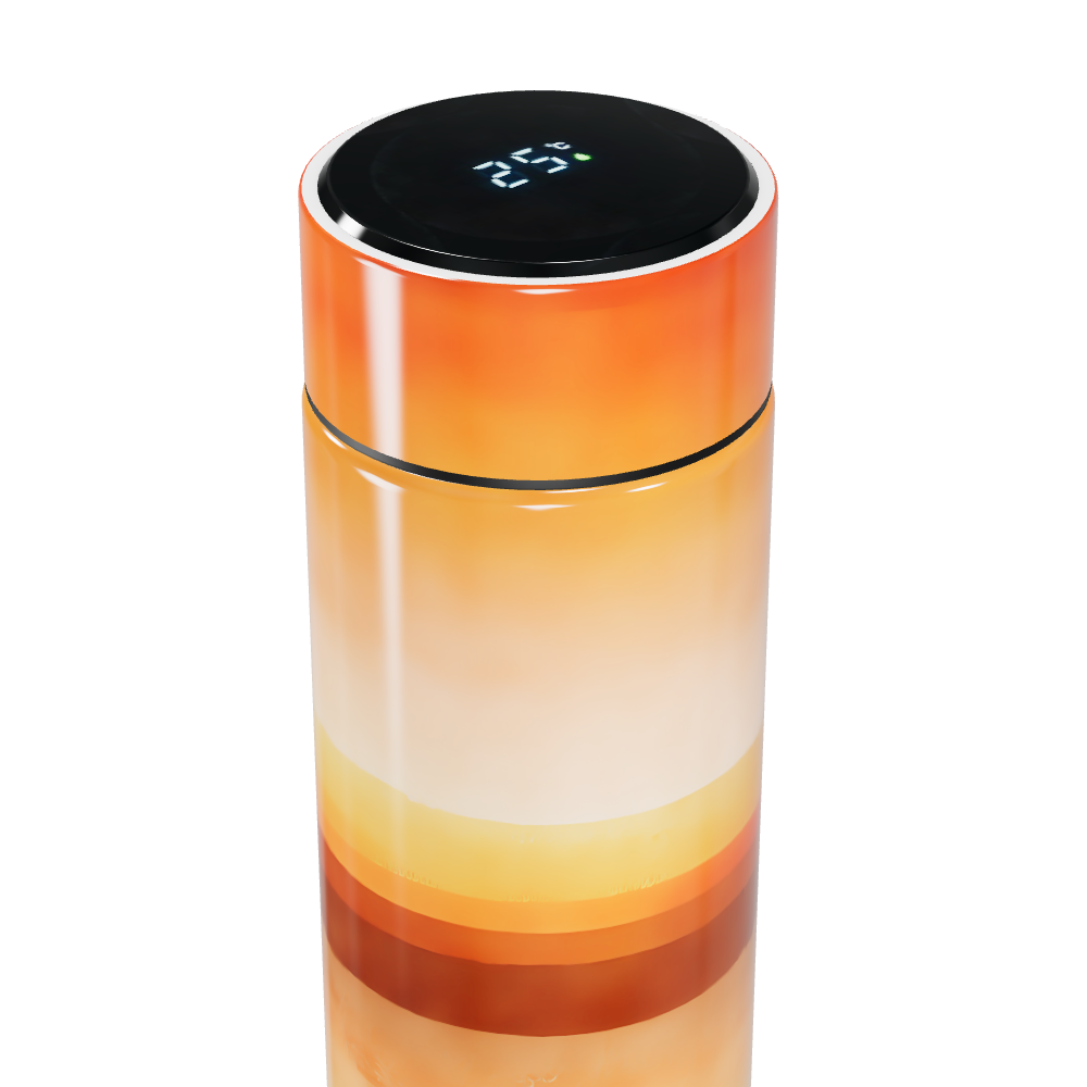 Garrafa Térmica Touch - Listras Laranja