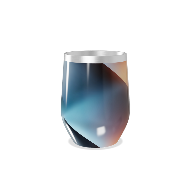 Copo Térmico Slim - Degradê Azul aço inox