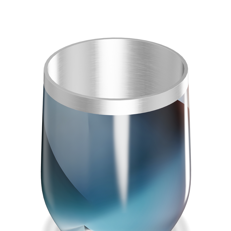 Copo Térmico Slim - Degradê Azul aço inox