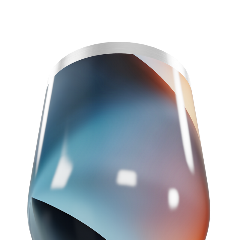 Copo Térmico Slim - Degradê Azul aço inox