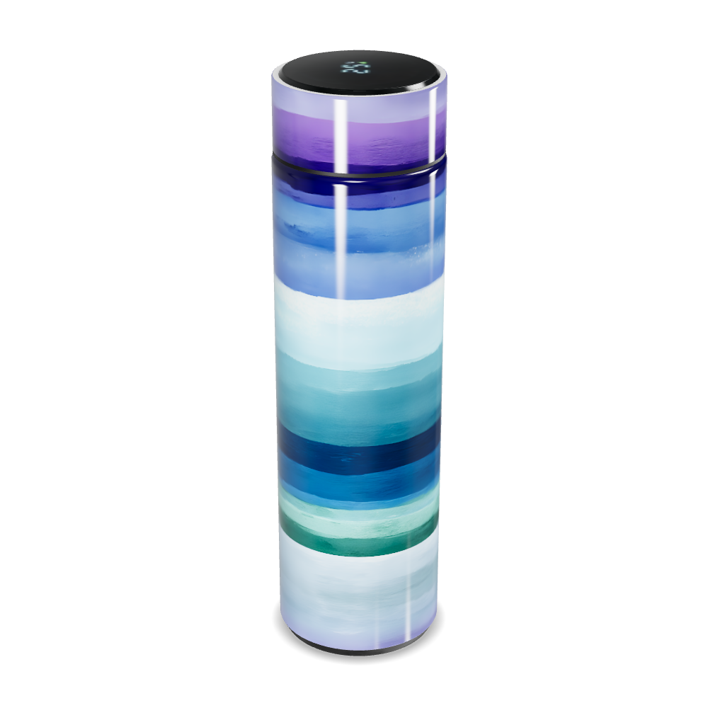 Garrafa Térmica Touch - Listras Coloridas