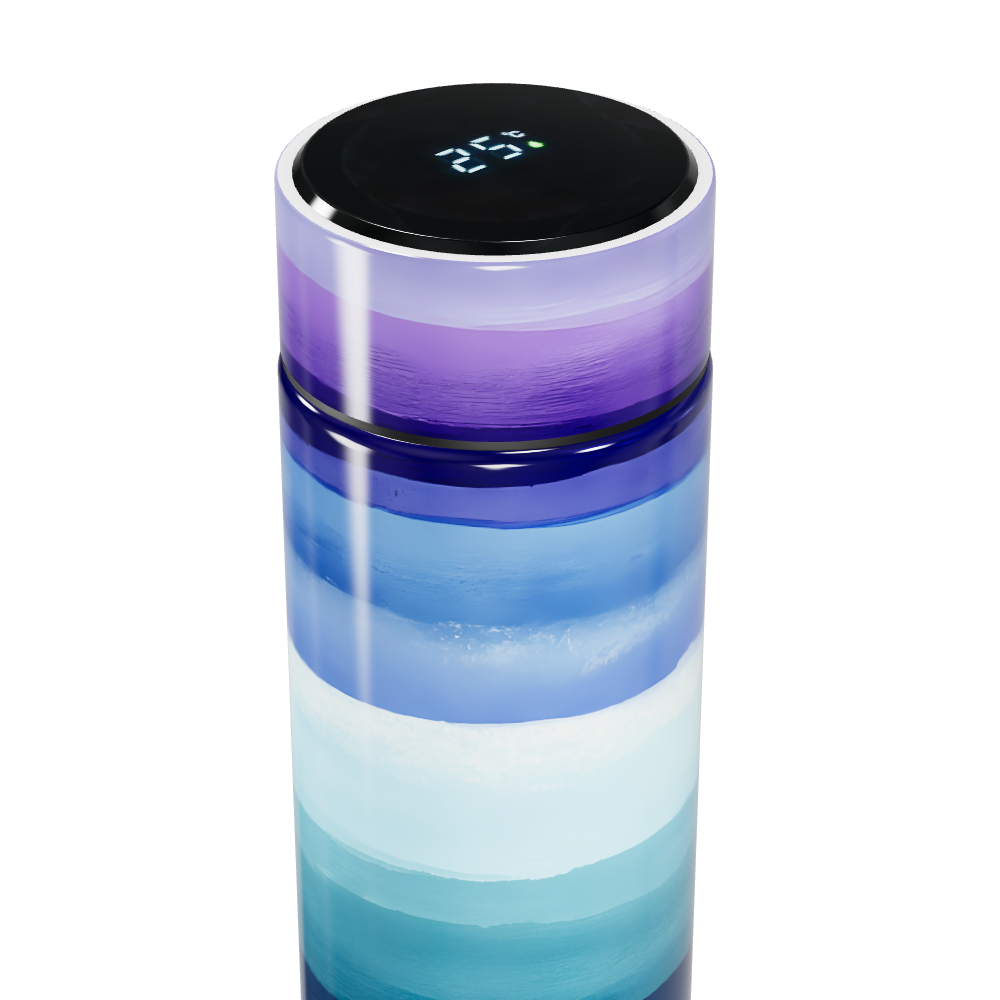 Garrafa Térmica Touch - Listras Coloridas