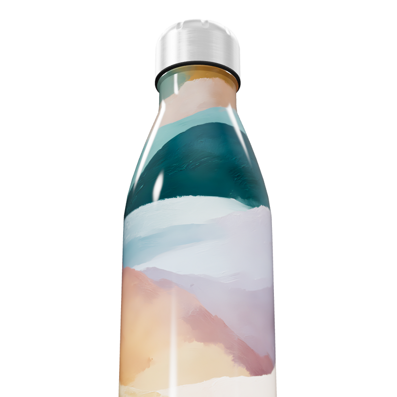 Garrafa Inox Estampada Colorida 500ml