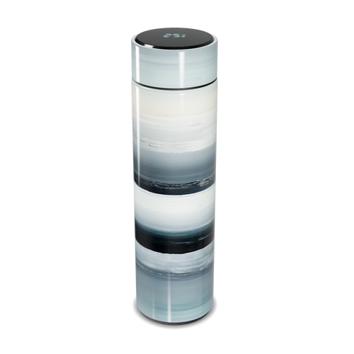 Garrafa Térmica Touch - Listras Azul e Branca