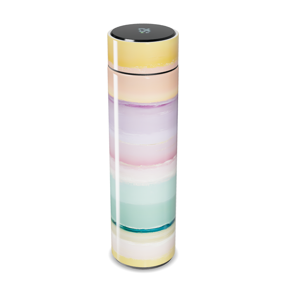 Garrafa Térmica Touch - Estampa Listrada Colorida